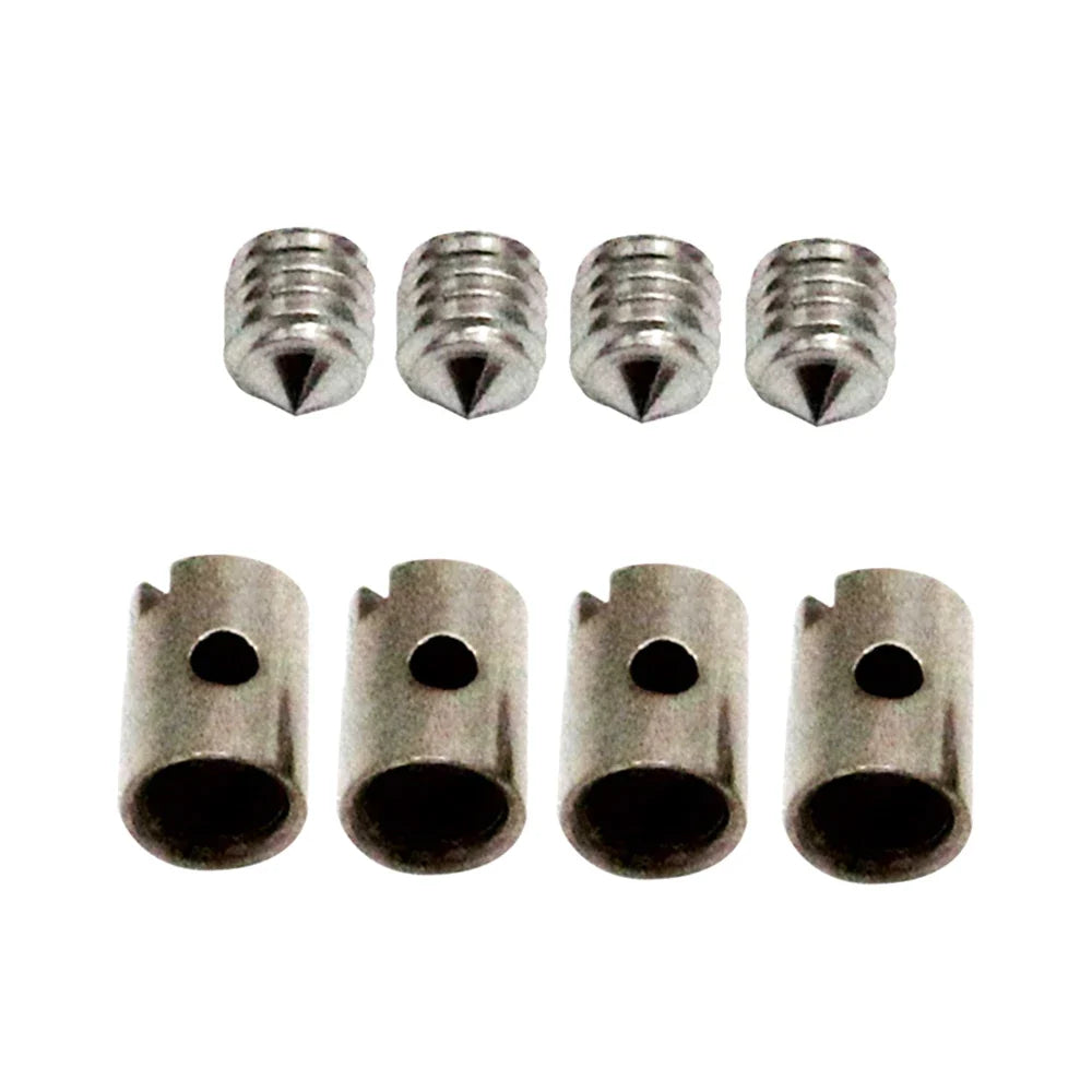 4 Sets Solderless Cable Nipples 5mm Throttle Choke for Motorcycle Scooter Quad Mower