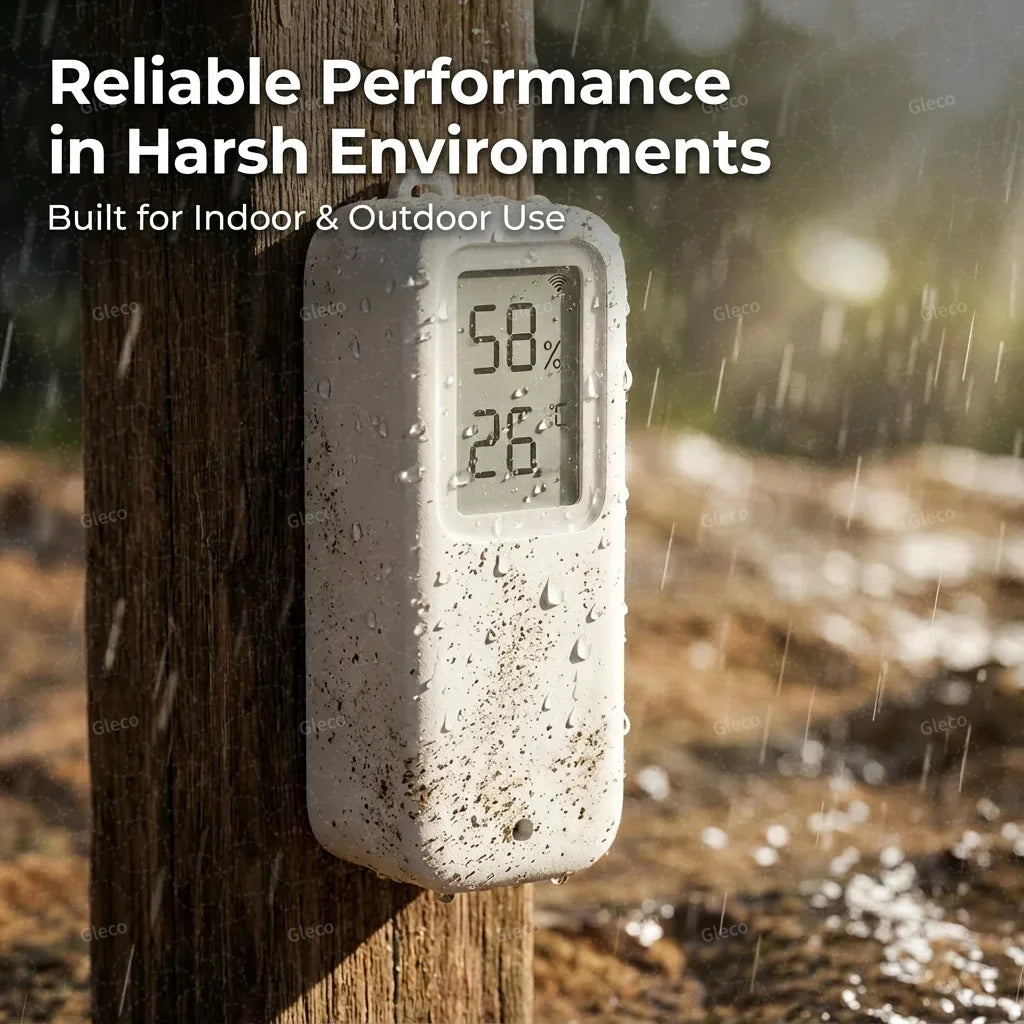 Tuya Zigbee/Wifi Temperature Humdiity Sensor Detector Option Indoor Outdoor Waterproof LCD Thermometer Hygrometer For Alexa Z2M
