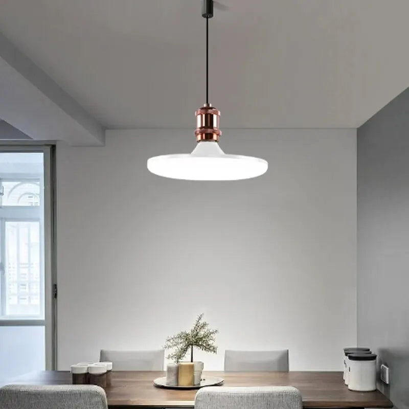 LED Bulb 220V E27 Base Household Energy Saving Lamp 15W Indoor Lighting Flying Saucer Light 6500k Ceiling Lamp Garage UFO Lamp