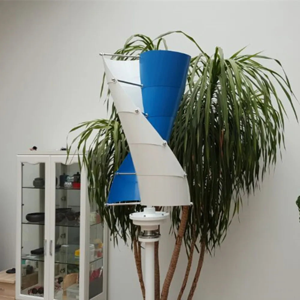 2000W vertical axis wind turbine 12V/24V automatic recognition household balcony courtyard wind solar complementary power