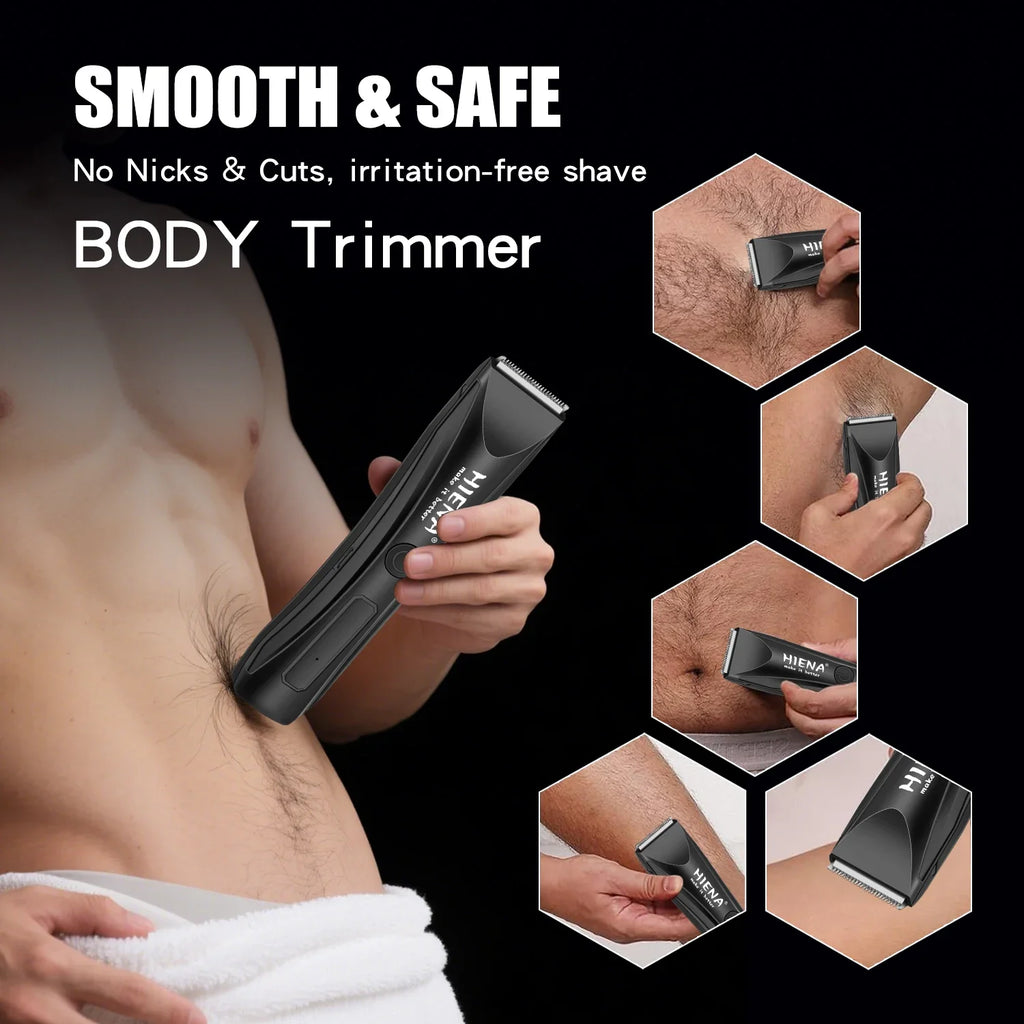 Electric Groin Hair Trimmer Pubic Hair Trimmer Body Grooming Clipper for Woman and men Bikini Epilator Rechargeable Shaver Razor