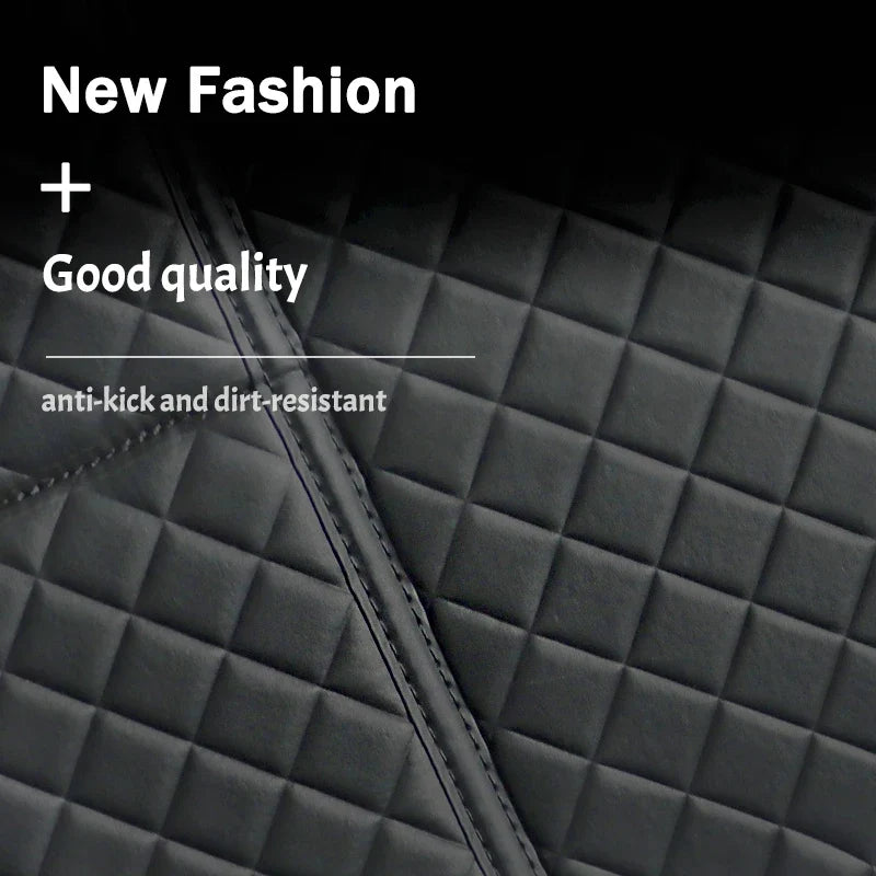 Kcimo Car Anti Kicks Pad Storage Mat PU Leather Universal Seat Back Leather Protector Cover Waterproof Backseat Child Kick Mats