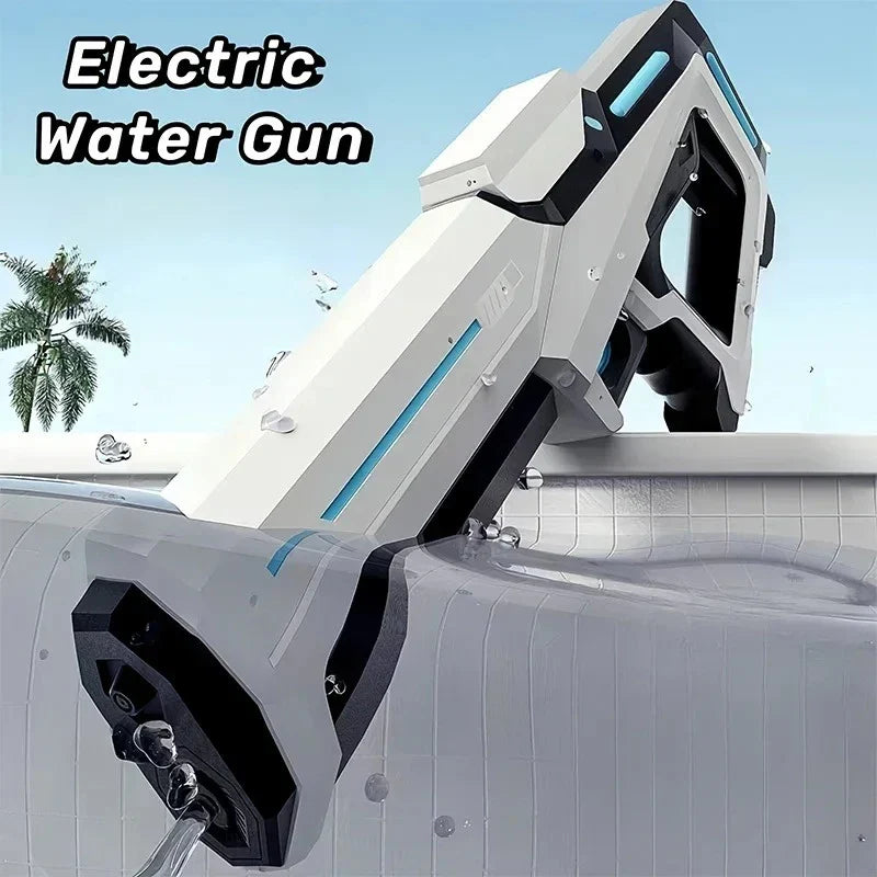 Electric Water Guns For Adults Powerful Squirt Automatic Water Suction Water Blasters Summer Outdoor Beach Toy For Boys Kid Gift