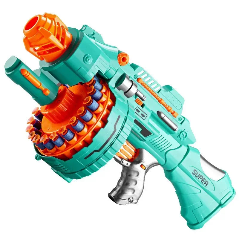 Children's Electric Continuous Shooting Toy Gun Suction Cup Soft Bullet Gun Explosion Gun BB Guns Gifts for Kids