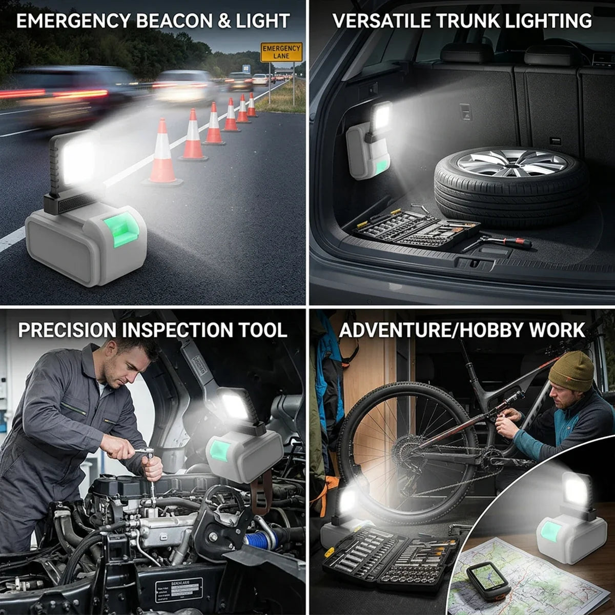1/2/3/5pcs Super Bright LED Work Light Portable Lasting Strong Light Supply for Night Work Light 20V 21V Li-ion Battery Power
