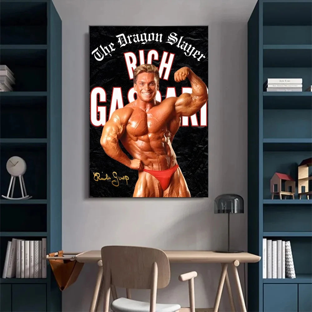 Bodybuilding Motivational Posters Gym Prints Arnold Schwarzenegger Muscle Masculine Canvas Painting Wall Picture Home Room Decor