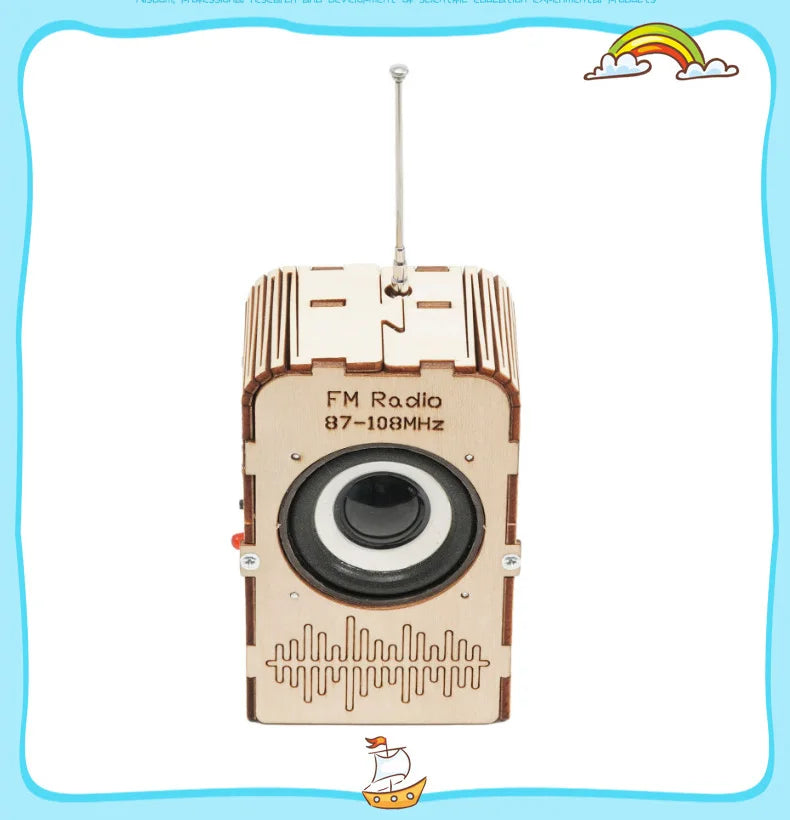 DIY Radio Broadcast Receiver Model Science Toys for Kids Physics Experimental Tool Kit Children Educational Toys School Supply
