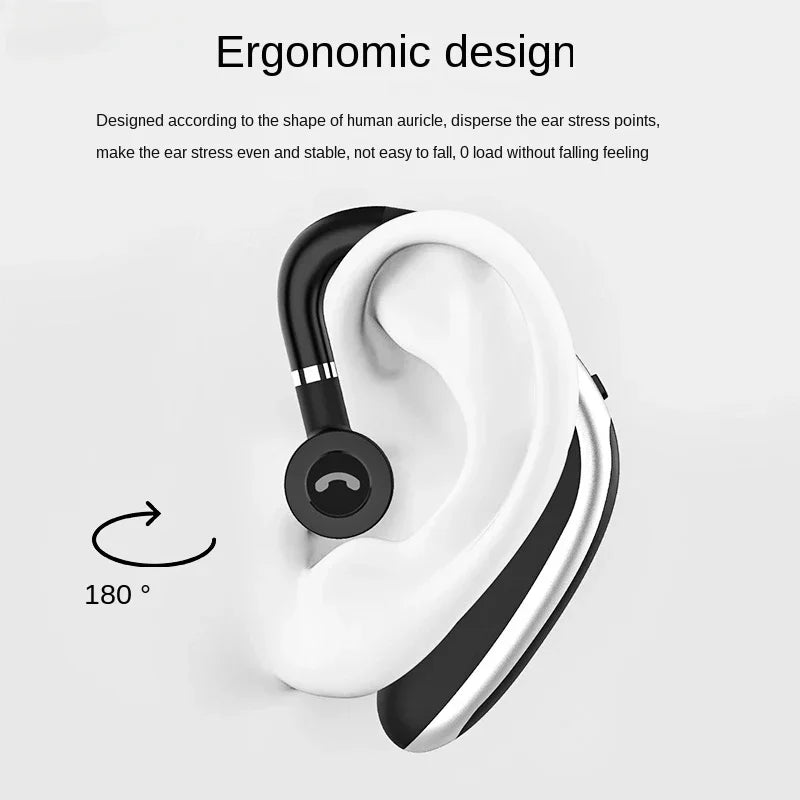 K20 Wireless Bluetooth Headset Single Ear Left and Right Ear Wear Ear-Mounted for iPhone Samsung Xiaomi Phones In-ear Earphones
