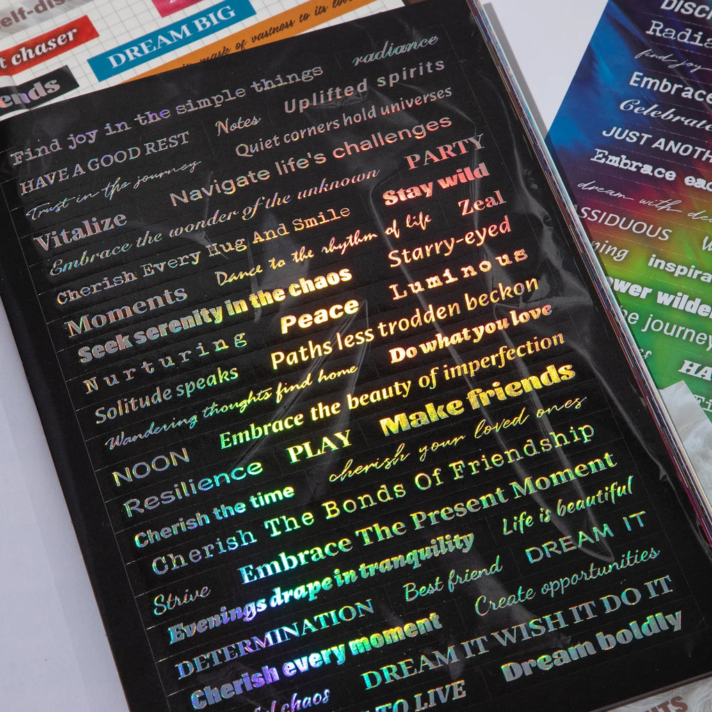 1200pcs+ Motivational Quotes Stickers, Suitable For Journaling; Colorful And Creative  Gift For Young Girls