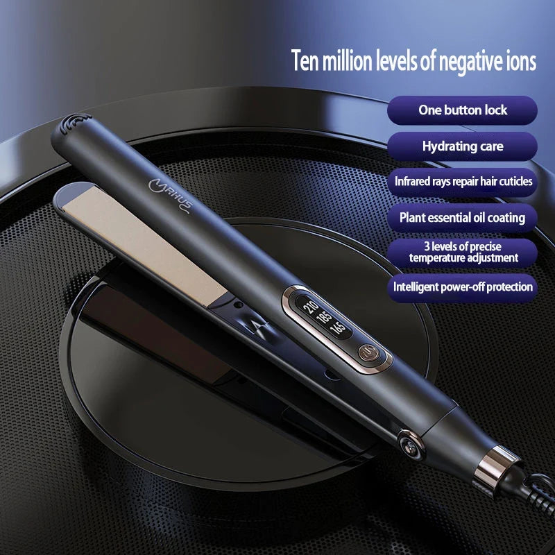 Professional Safe Hair Straightener Curler 2 In 1, 10 Seconds Fast Heating Hair Plate, High Quality Hair Styling Tools