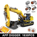 Mould King 13112 Technical Car Toys The Motorized MOC-2513 Excavator Building Block Assembly Excavator Brick Kids Christmas Gift