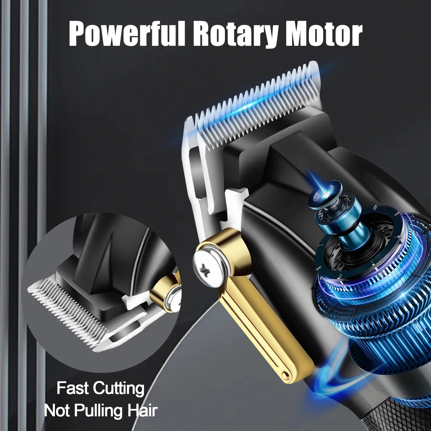 hair clipper professional high-end men's electric clipper with color metal body new hair clipper LED digital display