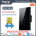TNCE Tuya US Switch WIFI or Zigbee need/No Neutral Wire Require 1/2/3/4 Gang Smart Touch controller Voice With Alexa Google Home