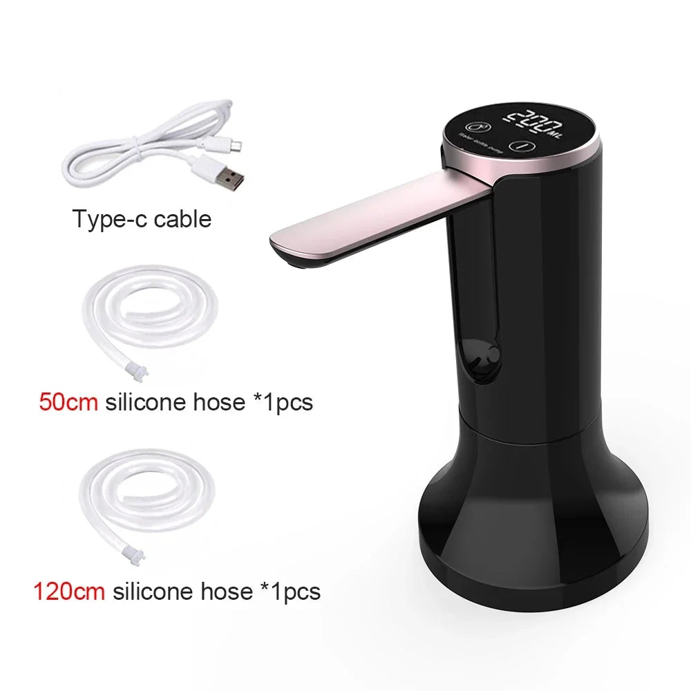 Electric Water Gallon Pump Automatic Water Pump 19 Liters Foldable Desktop Water Bottle Pump USB Rechargeable Water Dispenser