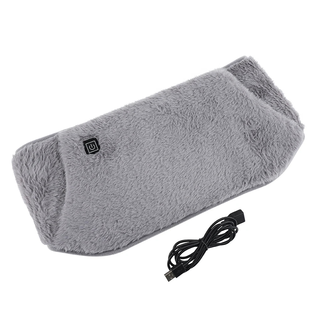 Electric Hand & Waist Warmer Winter Warming Heater for Hands USB Rechargeable Soft Velvet Washable 3 Temprature Adjustable