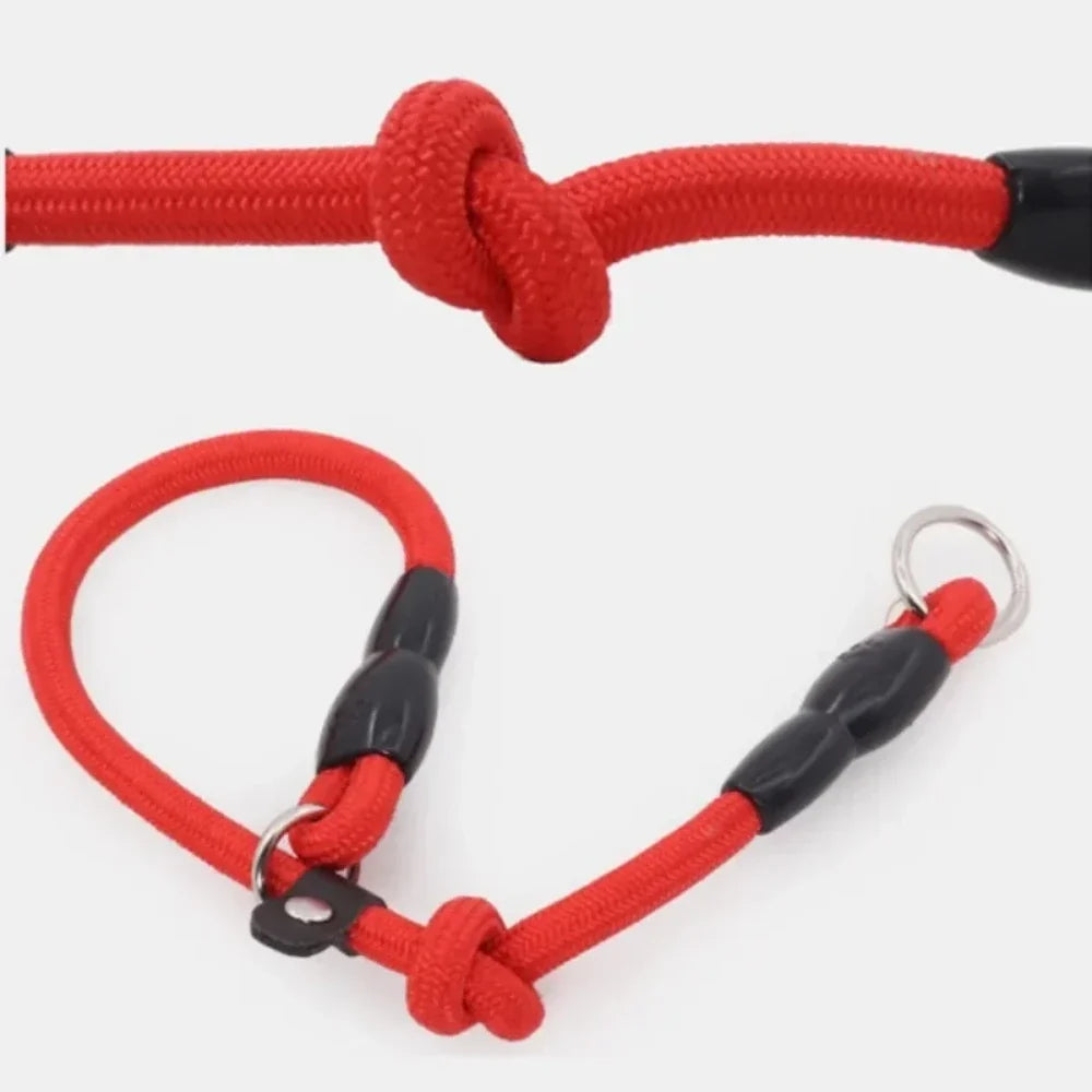 Dog Collar P Chain for Dog Walking Adjustable Dogs Collar P Rope Pet Collars Nylon Dogs Harness Puppy Training Rope Pet Supplies