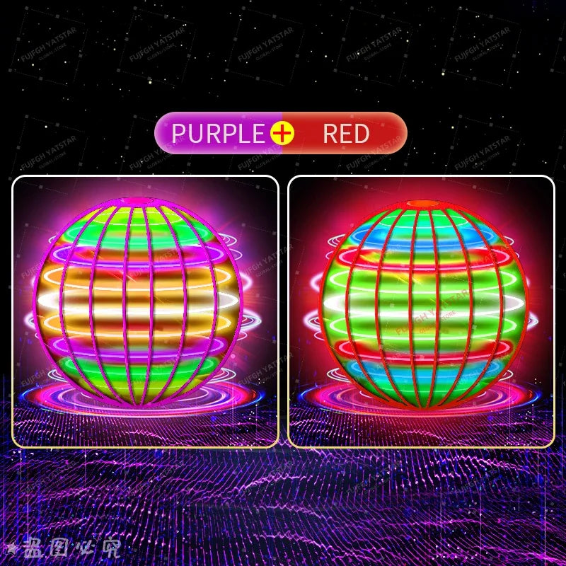 Premium RC Magic Flying Ball Hover Drone with LED Lights, 360° Rotating Gyro Spinner, Outdoor Interactive Toy for Teens & Adults
