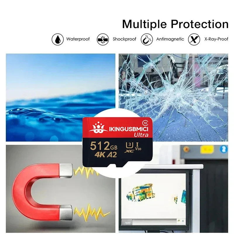 Original micro SD Card Ultra 16GB Fast Speed 150MB/S Memory Car d 32G 64G 256GB 512GB 8GB A1 U1 UHS-I C10 Trans Flash Card