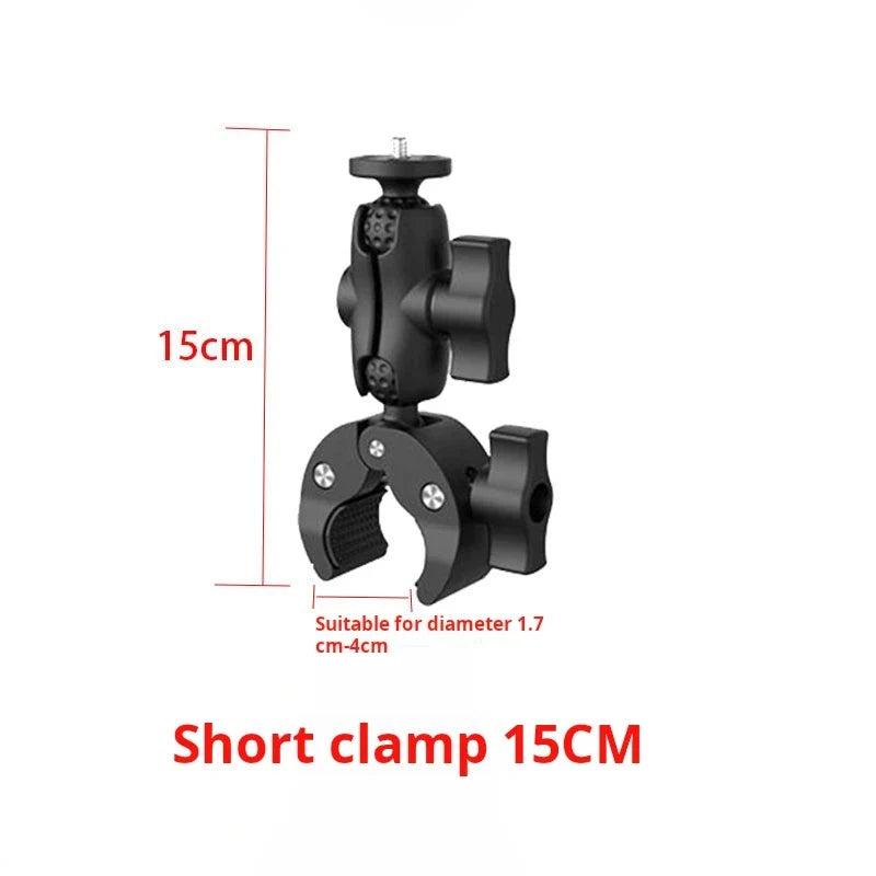Panoramic sports camera motorcycle mount suitable for GoPro DJI Insta360 handlebar selfie stick fixing bracket accessories