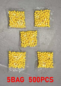 BB Bomb1000 Rounds Airsoft BBs Bullets 0.12g Hunting Shooting 6mm BB Strikeball Rifle Gun Plastic BB Balls Yellow Paintball Ac
