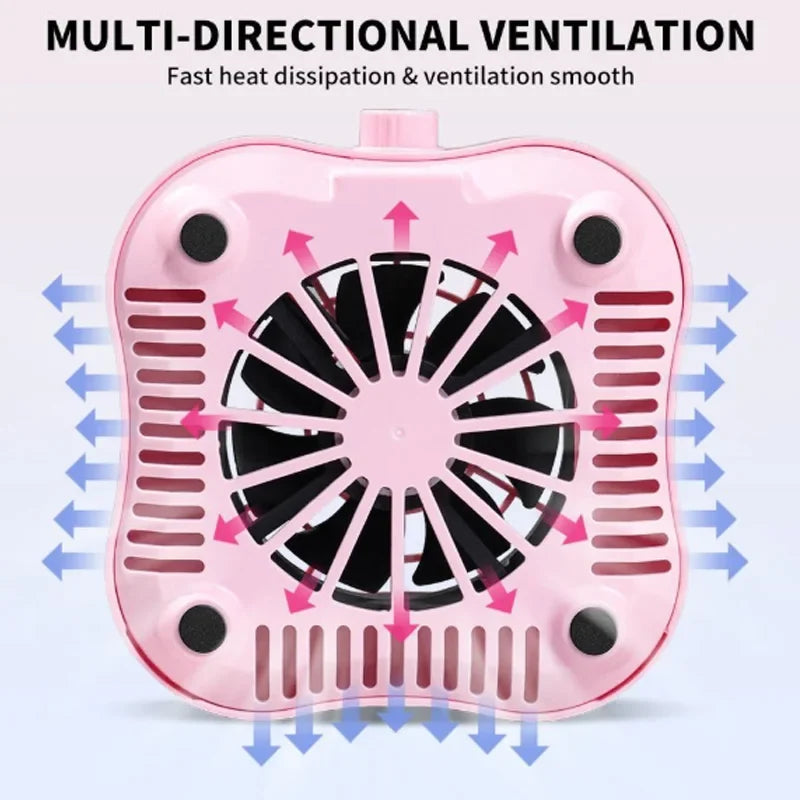Nail Vacuum Cleaner, Infinitely Adjustable, High Suction Power, Equipped with 10 Filter Cotton, Nail Dust Collector Tool