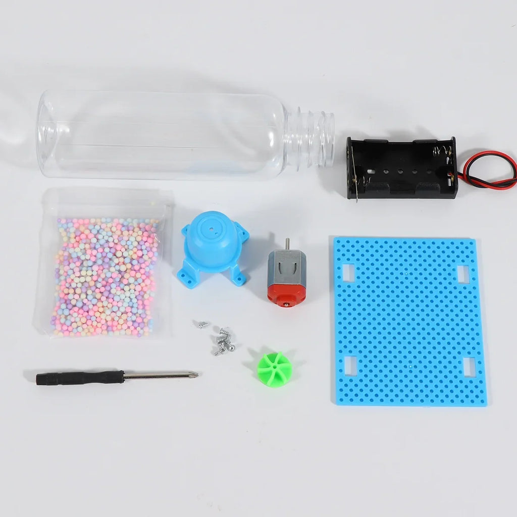 DIY Electric Vortex Tornadoes Assembly Puzzle Toy Physical Science Experiment Kit STEM Educational Desktop Model Gifts for Kids