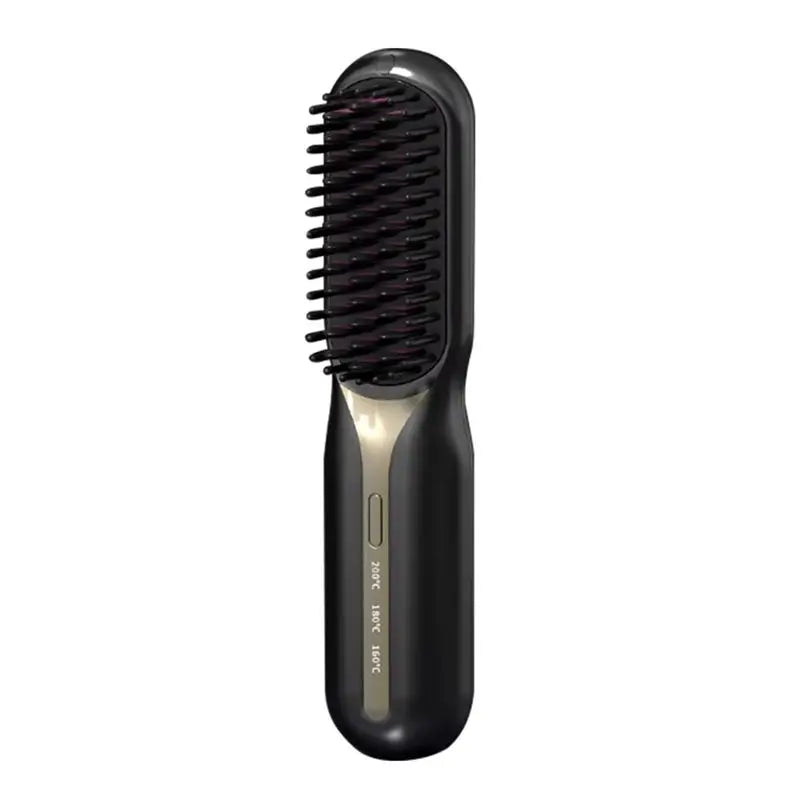 Electric Hot Comb Hair Straightener - Fast Heating, Portable, Anti-Scald, Ideal For Travel, Beard & Hair Styling