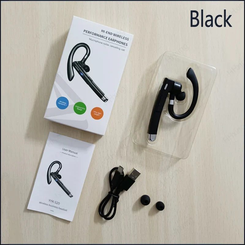 Wireless Headphones Bluetooth Headset With Microphone Earphones  Handsfree Noise Canceling Audifonos Talking Business Driving