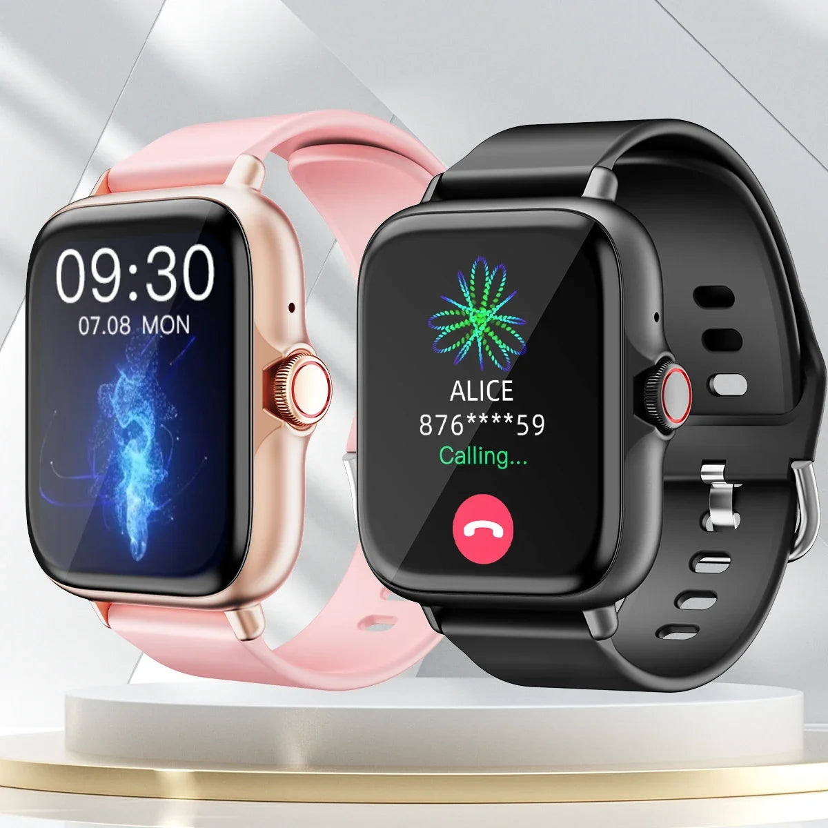 Smartwatch Wireless Call Waterproof Fitness Watch Sleep Message Reminder Heart Rate Blood oxygen for iPhone Android Men Women