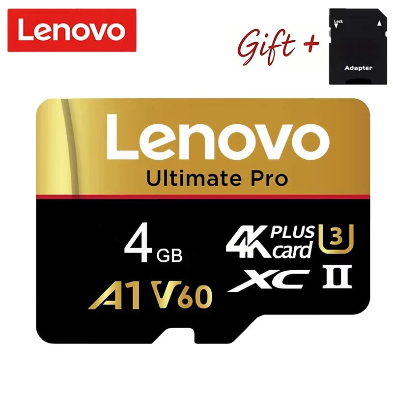 Lenovo Extra Large 512GB SD Cards TF Cards Memory Card Micro TF SD 128GB A2 64GB Quick Access for Surveillance/Laptop