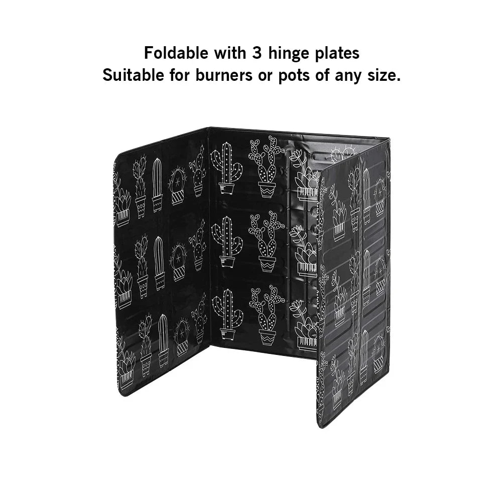 Folding Oil Splatter Shield Guard for Stove Splash Proof Panels for Gas Burner Transparent Kitchen Splatter Screen