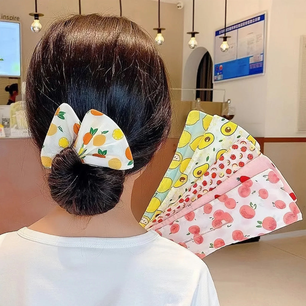 Cute Children's Hair Straightener, Adjustable Headband Hair Clip, Bow Twist Clip Hair Straightener, Meatball Headband Accessory