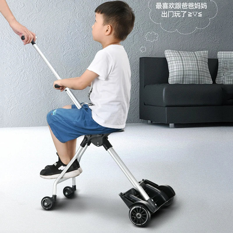 Baby Suitcases Children Can Ride Travel Luggage Lazy People Walking Baby Carry-Ons Trolley Suitcase Light Interesting 20 inch