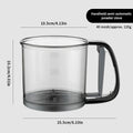 Kitchen baking, cake flour sieve, 40 mesh semi-automatic filter sieve, flour sieve with capacity scale