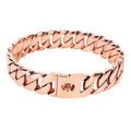 32mm Strong Stainless Steel Cast Gold Dog Collar Solid Buckle Necklace Bully Fighting Large Dog Dog Chain