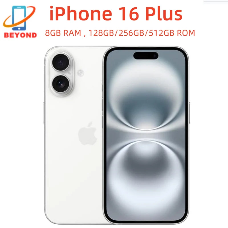 Apple iPhone 16 Plus128/256/512GB ROM 8GB RAM 6.7" Genuine XDR OLED Face ID NFC 5G 98% New CellPhone A18 eSIM/Physical SIM