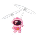 Flying Robot Astronaut Toy Aircraft High-Tech Hand-Controlled Drone Interactive Dual Wings with Lights Outdoor GiftS for Kids