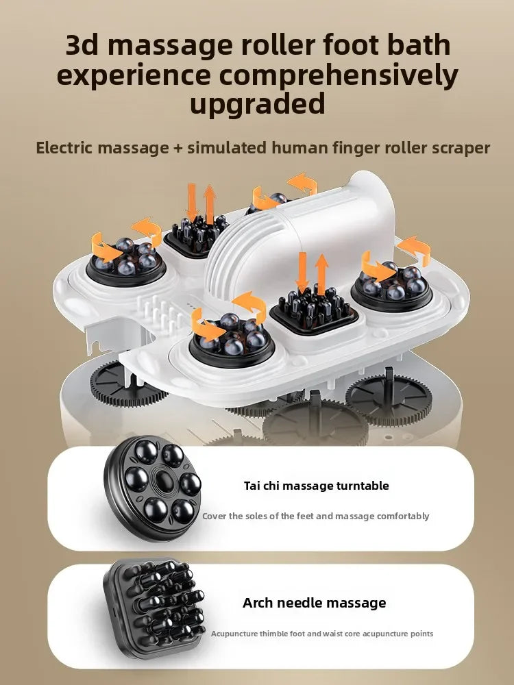 Footbath bucket fully automatic electric massage footbath heated household constant temperature high and deep footbath