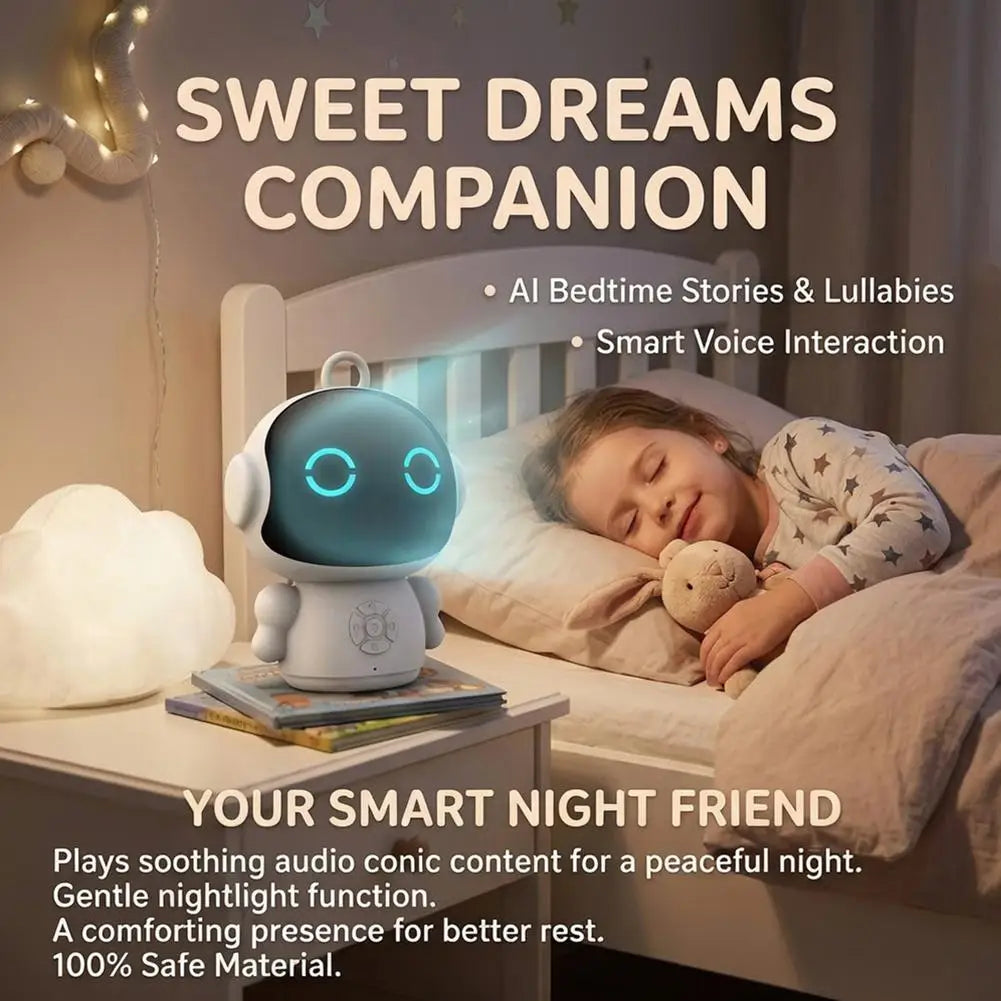 Smart AI Robot Toy WiFi Interactive Educational Learning Machine Voice Control Speech Recognition Early Education Gift for Kids