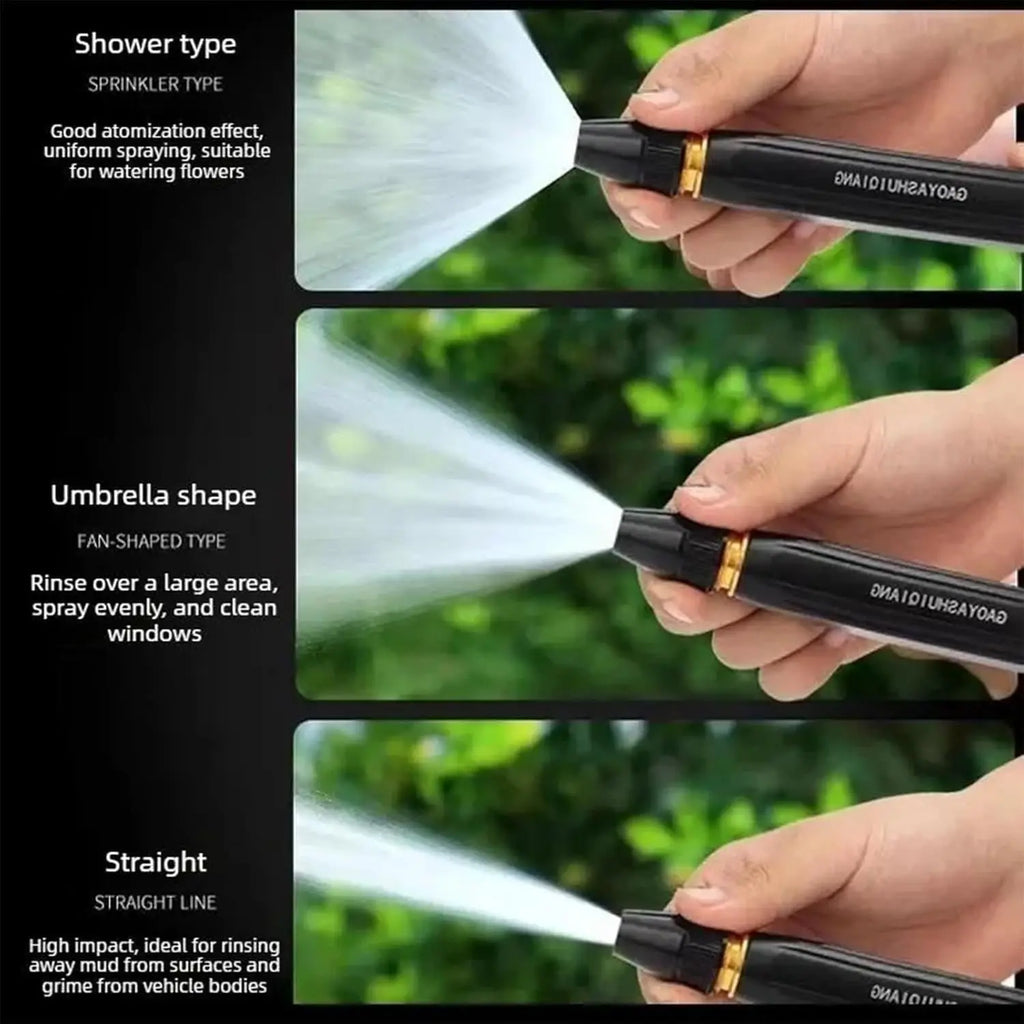 1/2PCS Black High-Pressure Water Gun Diamond Nozzle for Household Car Wash Watering Pipe Car Wash Gun