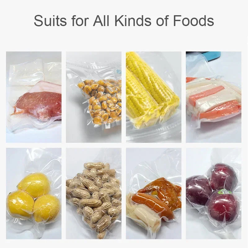 Food Sous Vide Vacuum Sealer Bags Double Sides Grain Meat Fruit Vegetable Storage Packaging Food Saver Bag 500cm Free Cutting