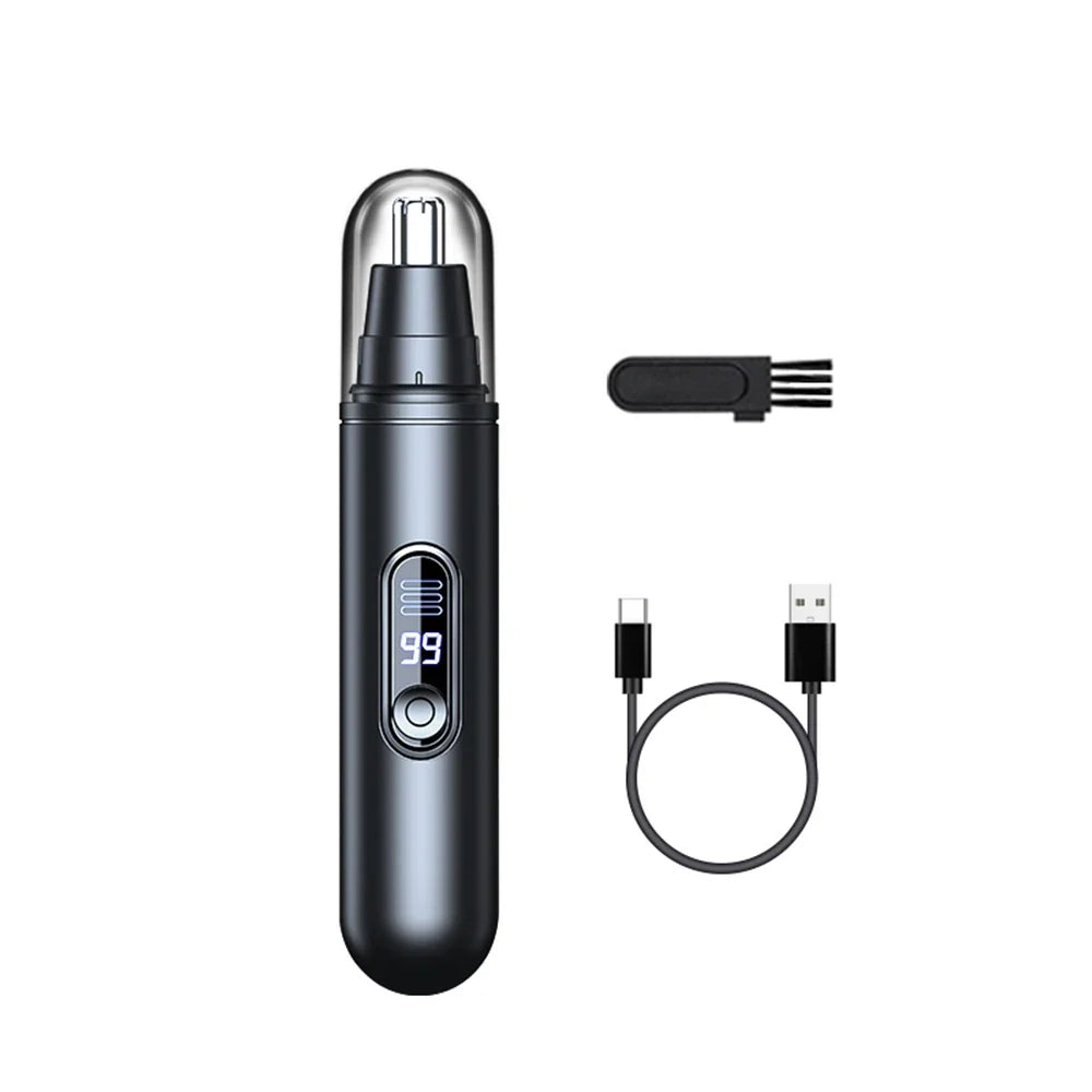 Nose Hair Trimmer Rechargeable Mini Portable Electric Nose Hair Clipper for Men Automatic Shaving Eyebrow Ear Nose Hair Trimmer