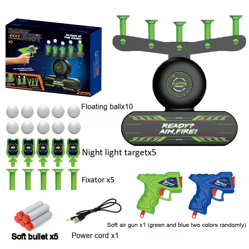 Suspended Tactical Electric Luminous Dart Board Target System for Children Airsoft Shooting Game Outdoor Sports Educational Toy