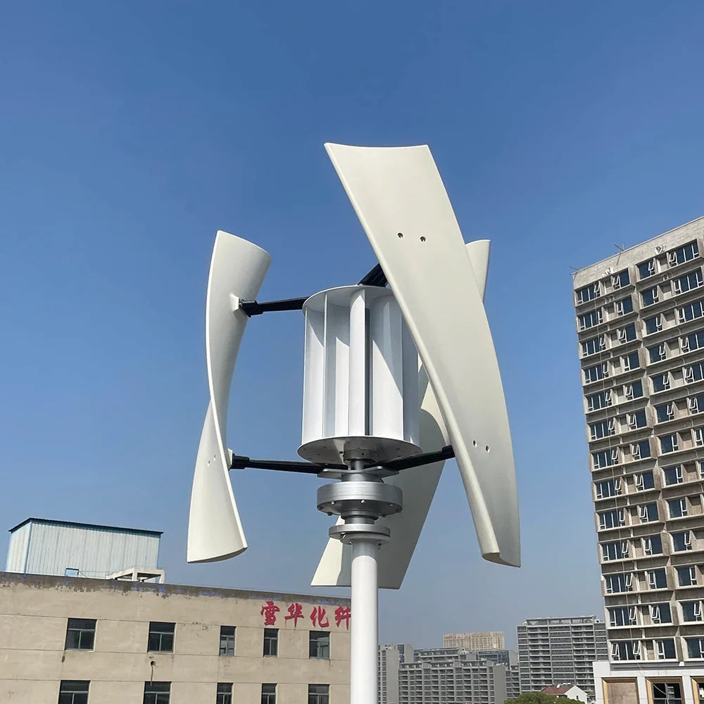 Generator 10KW Wind Turbine Vertical Axis Maglev Plant High Voltage 10000w 24V 48V With Hybrid Charge Controller For Home Use
