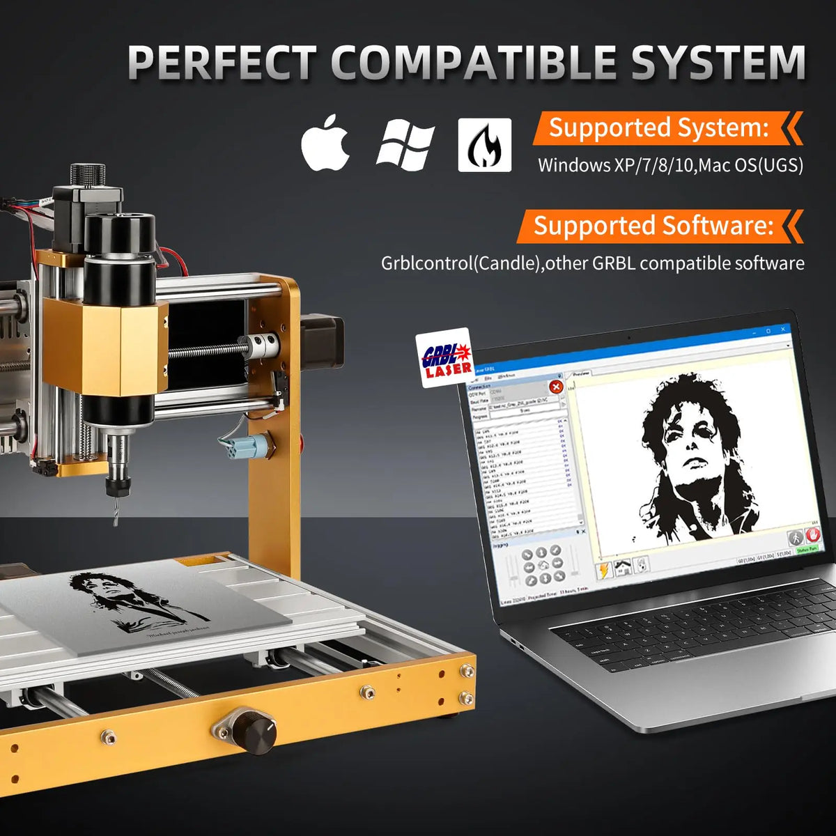 3018Pro Max CNC Router Machine – 500W All-Aluminum DIY Milling Engraver