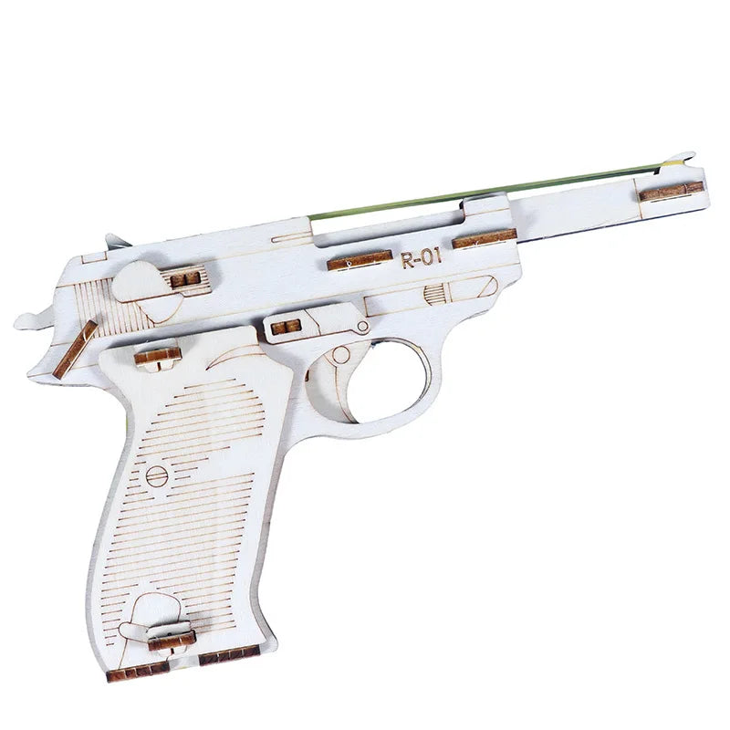 STEM DIY Rubber Band Gun Model Tech Production Invention Science Experiment Kit Puzzle Teaching Aids Material For Kids Students