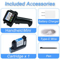 New Mini Handheld Inkjet Printer 12.7mm for QR Barcode Batch Date Number Logo Expiry Date Coding Machine Non-encrypted Portable