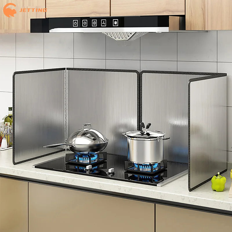 (New) 1Set Stainless Steel Oil Splatter Guard Grease Splatter Screen for Frying - Kitchen Gas Stove Oil Splash Guard