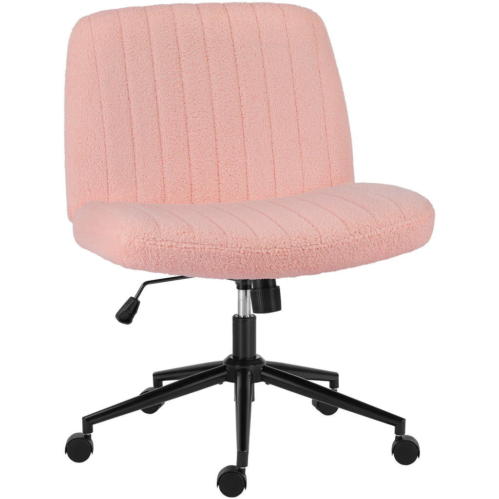 MCQ Armless With Wheel Ergonomic Gaming Office Chair with Adjustable Height 360° Swivel Gaming Racing Chair For Home Office