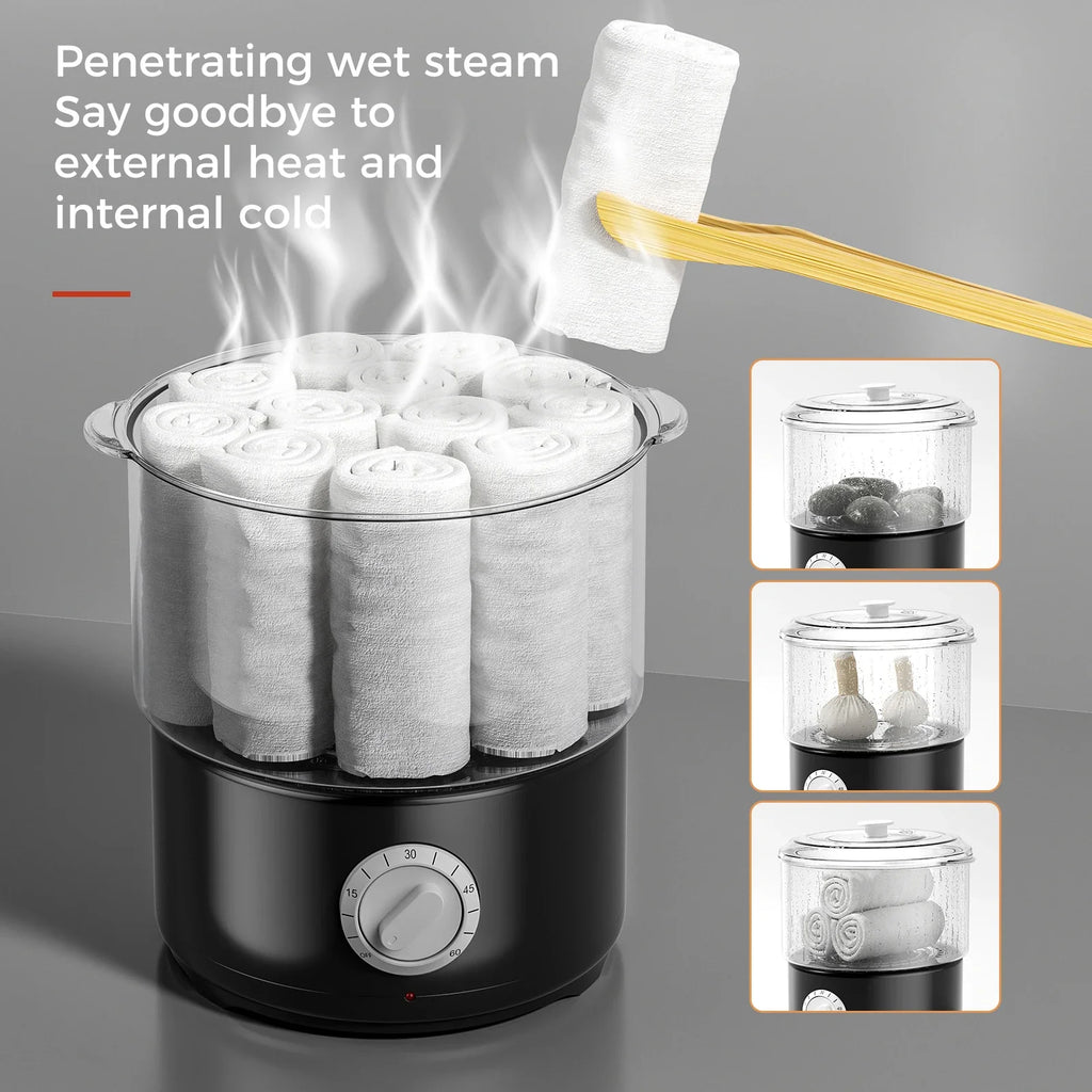 Towel Steamer Quick Heating Hot Towel Warmer Spa Towel Heater SPA Facial 202°F In 10mins Skin Moisturizing Tool Facials, Shaving